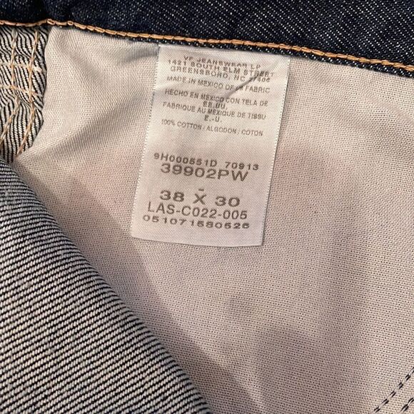 Wrangler classic fit jeans 38/30 dark blue wash new no tags - Picture 12 of 13